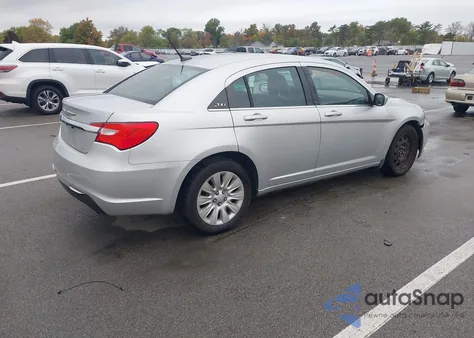2012 Chrysler 200 Lx из США, поврежденный, VIN 1C3CCBAB9CN282537